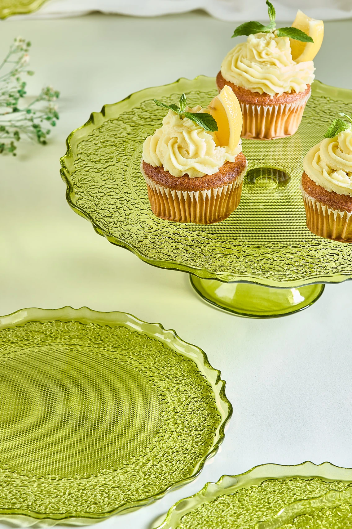 Goblen 7 Parça Pasta Servis Sunum Tabağı Seti