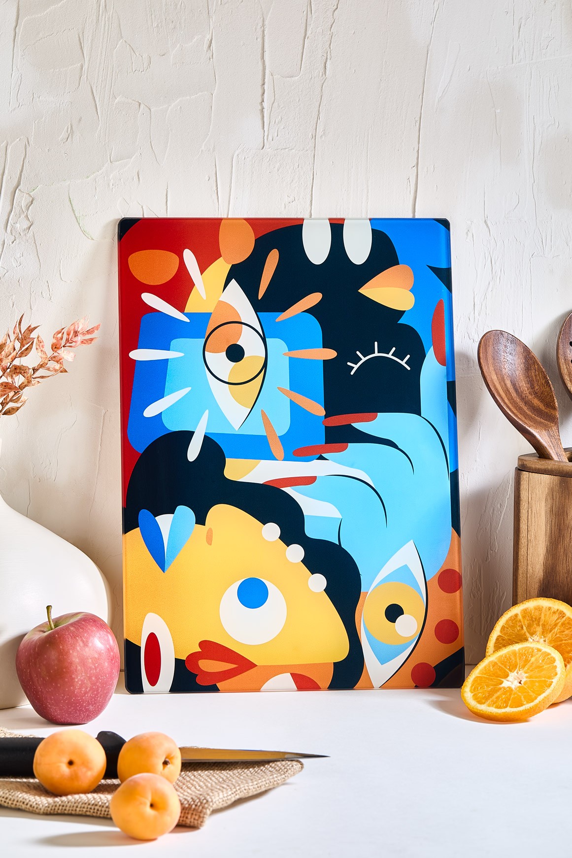 Mind Cam Kesme Tahtası - 25x35 - Isıya Dayanıklı Kırılmaz Kesme Tahtası