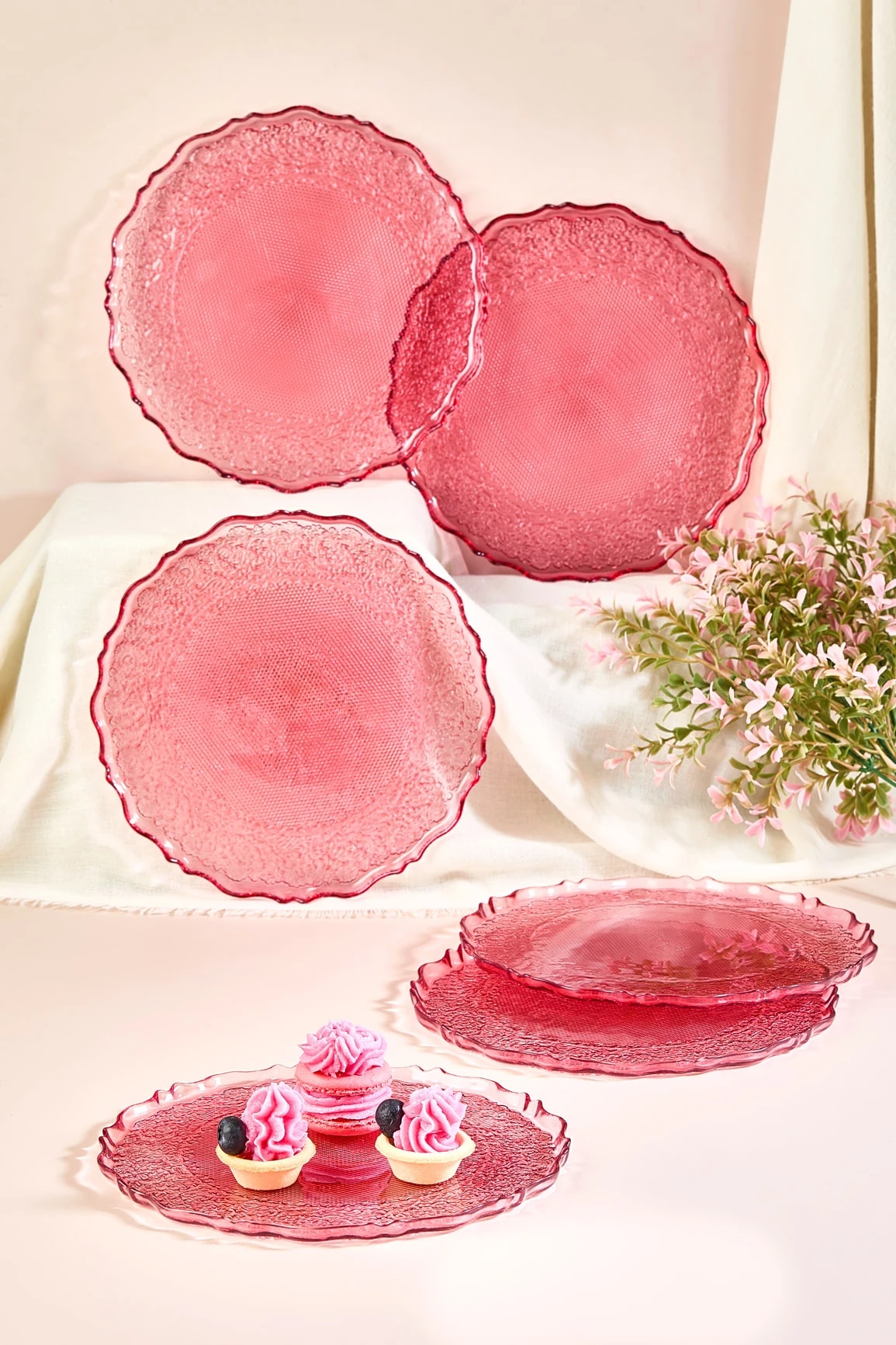 Goblen 6 Parça Pasta Servis Tabağı Seti