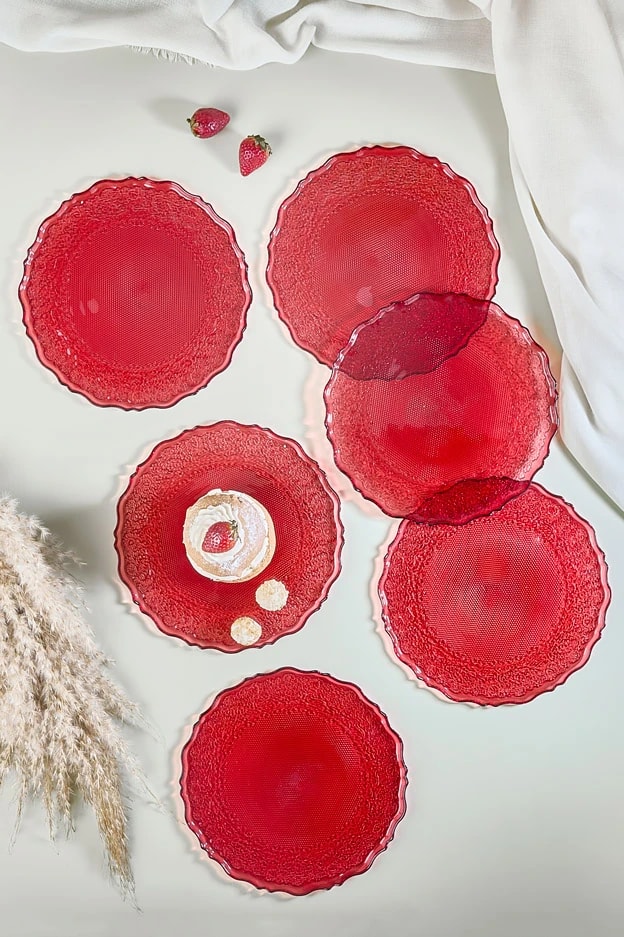 Goblen 6 Parça Pasta Servis Tabağı Seti