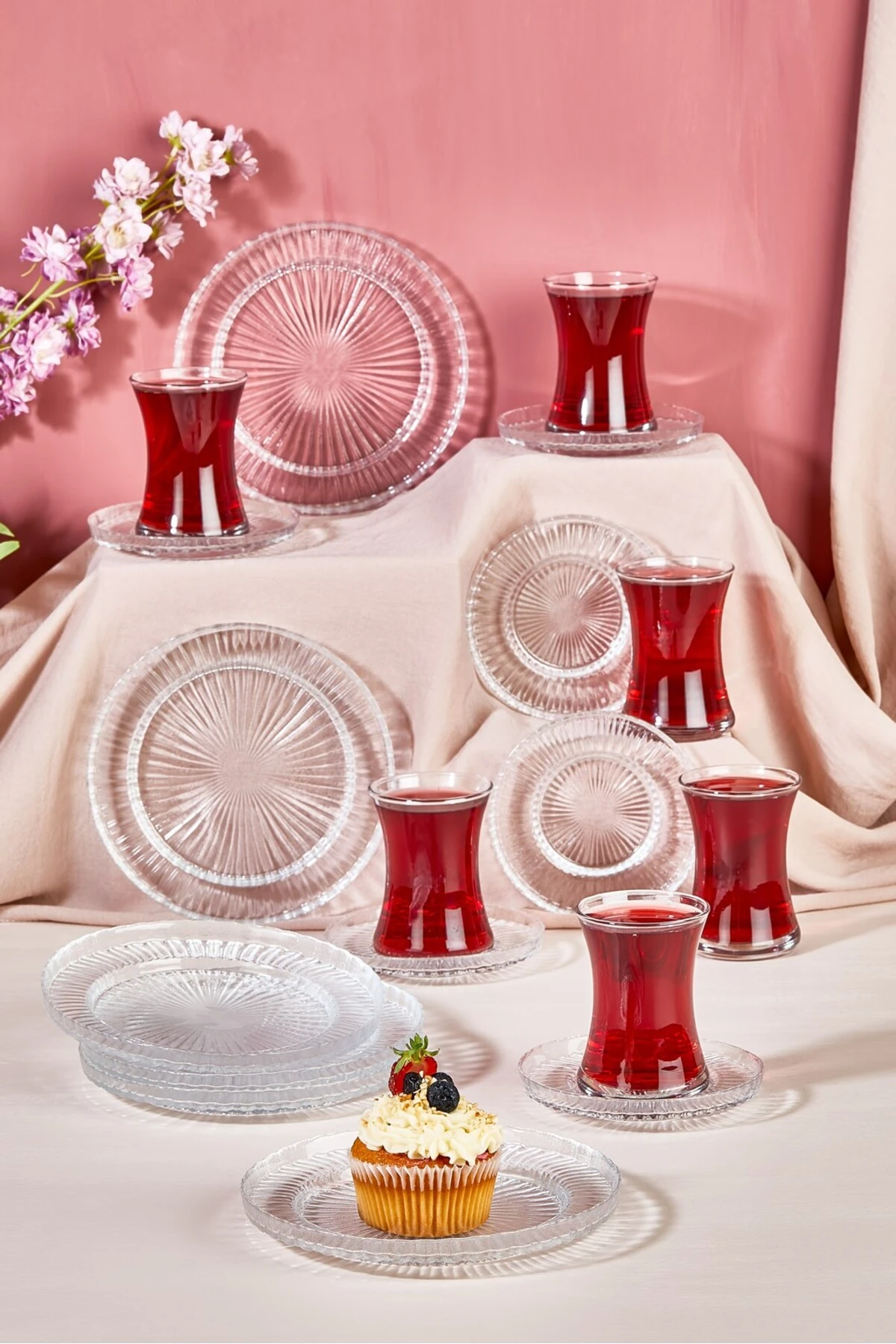 Lina 18 Parça Çay Takımı Seti