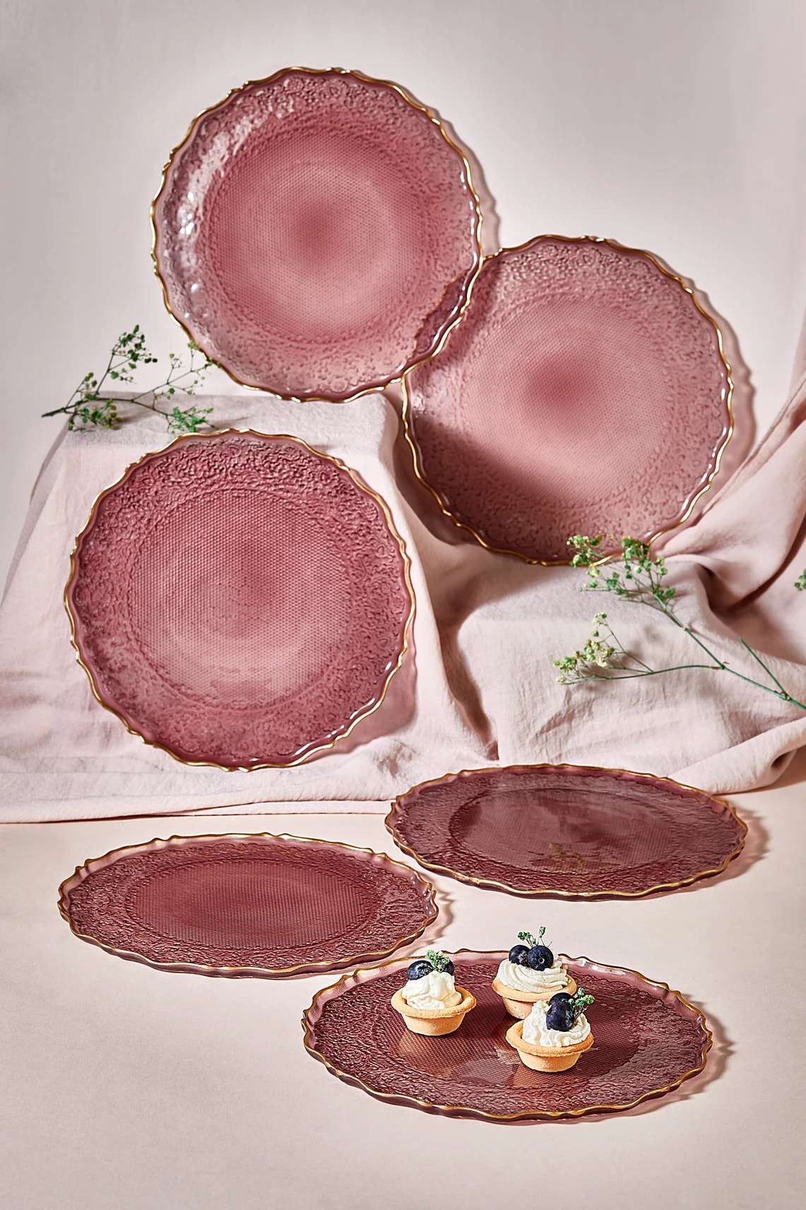 Goblen 6 Parça Pasta/Kek/Tatlı Tabağı Seti