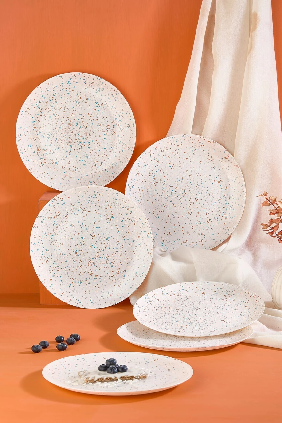 Punti 6 Parça 28 CM Servis Tabağı Seti