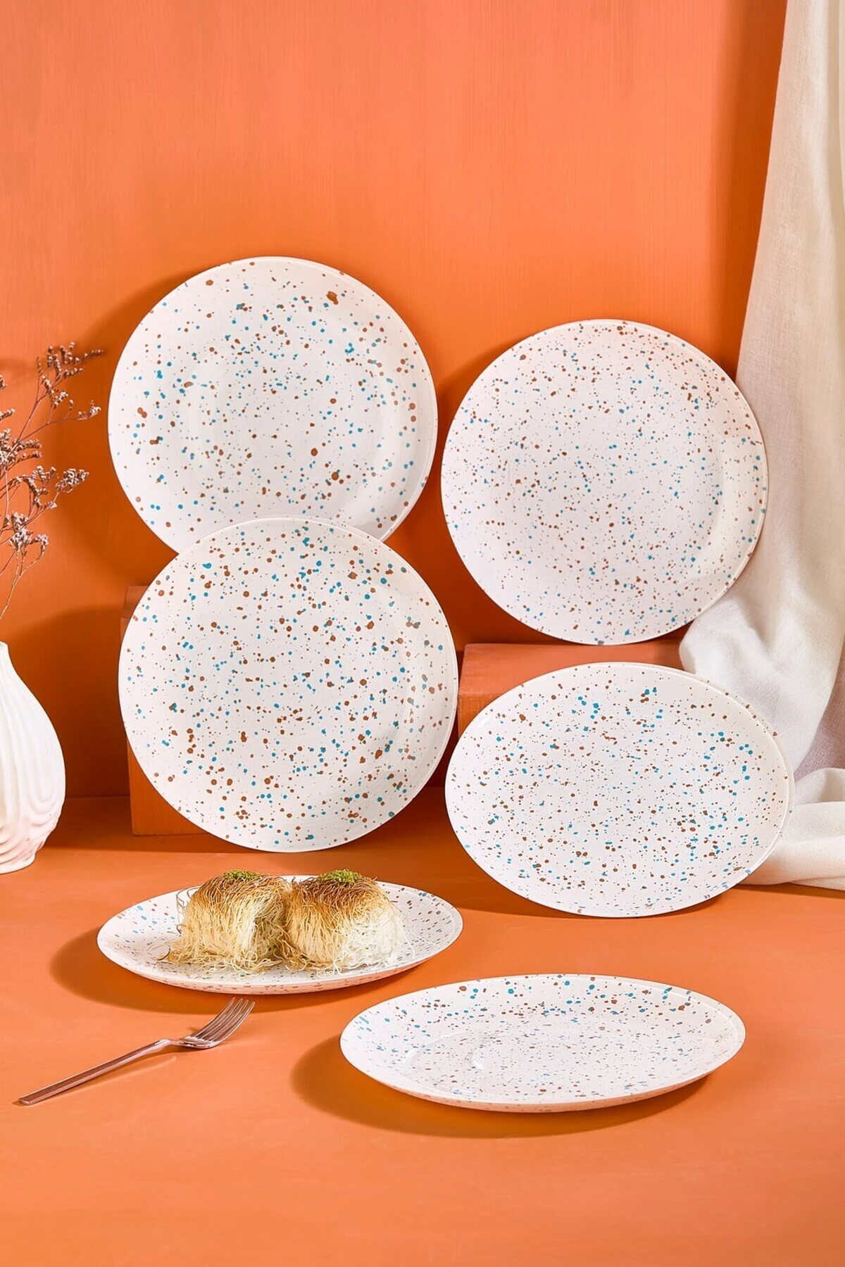 Punti 6 Parça 21 CM Pasta/Tatlı Tabağı