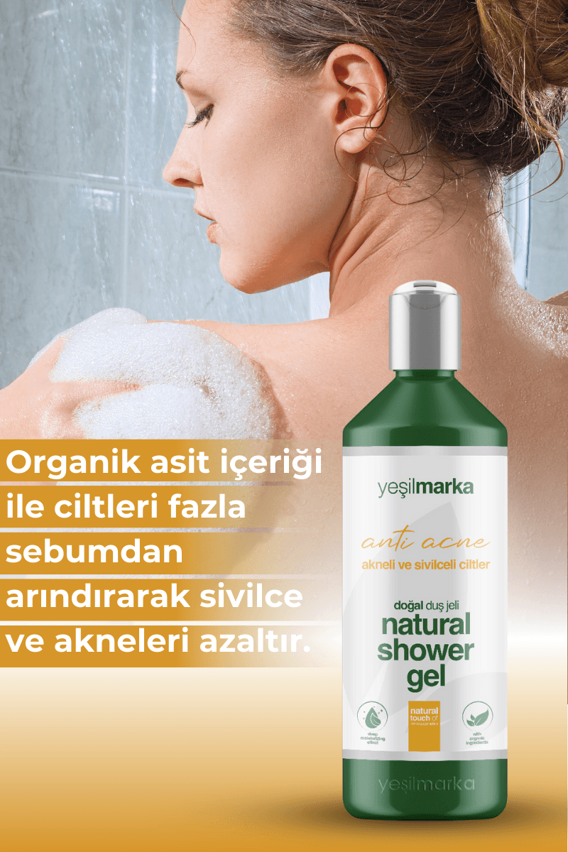 Doğal Duş Jeli - Akne ve Sivilce Karşıtı
