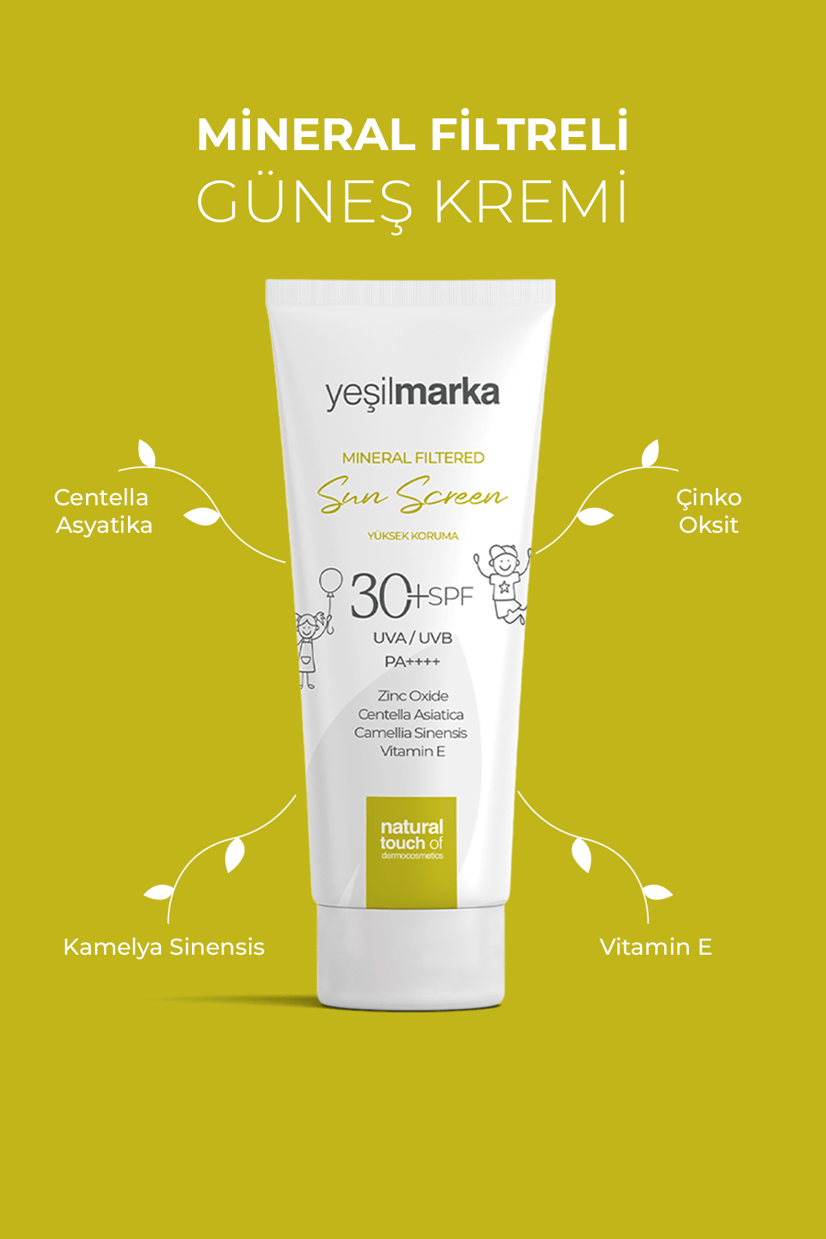 Mineral Filtreli Güneş Kremi 30 Faktör (SPF)