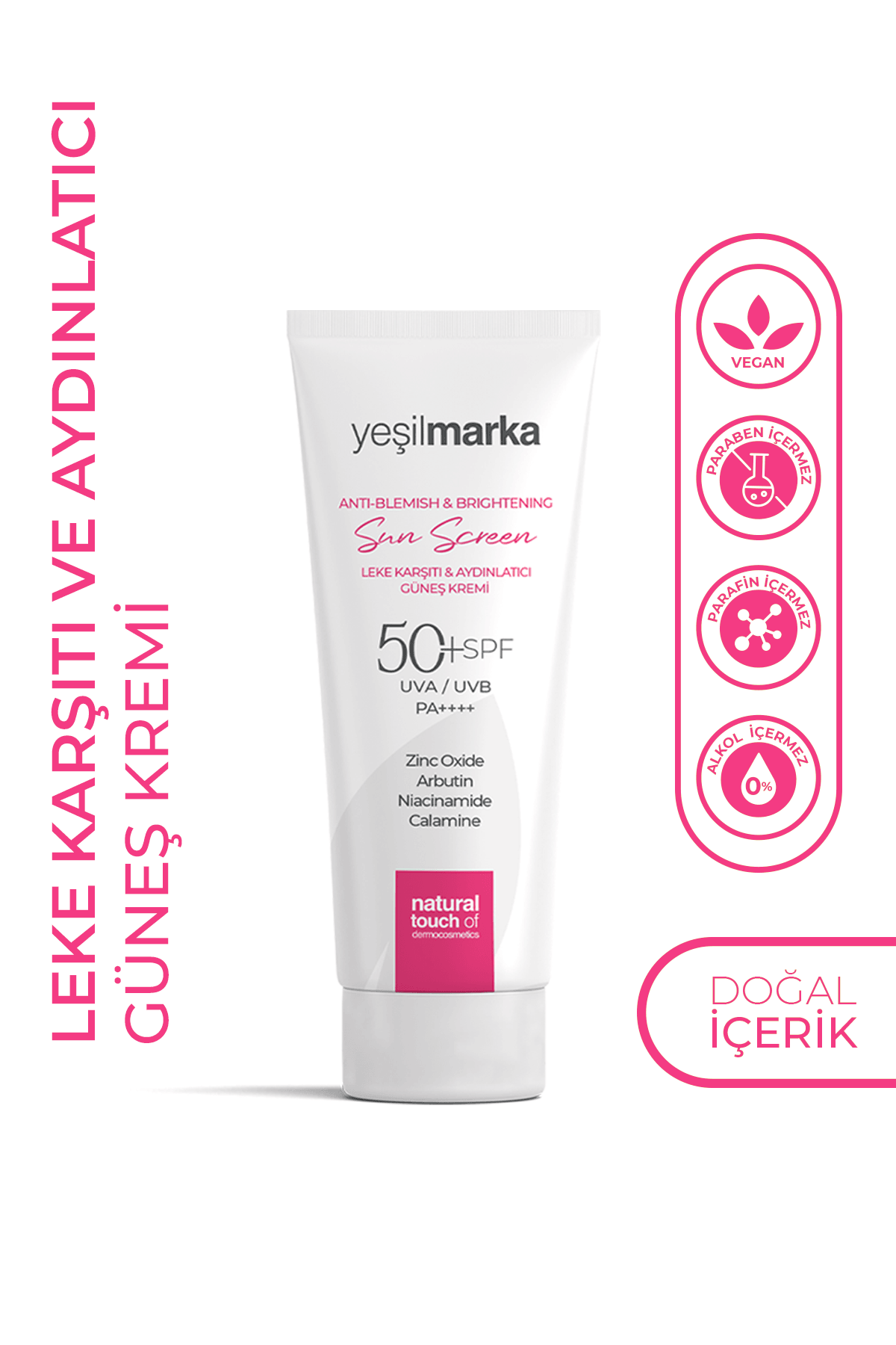 Leke Karşıtı & Aydınlatıcı Güneş Kremi 50 Faktör (SPF)