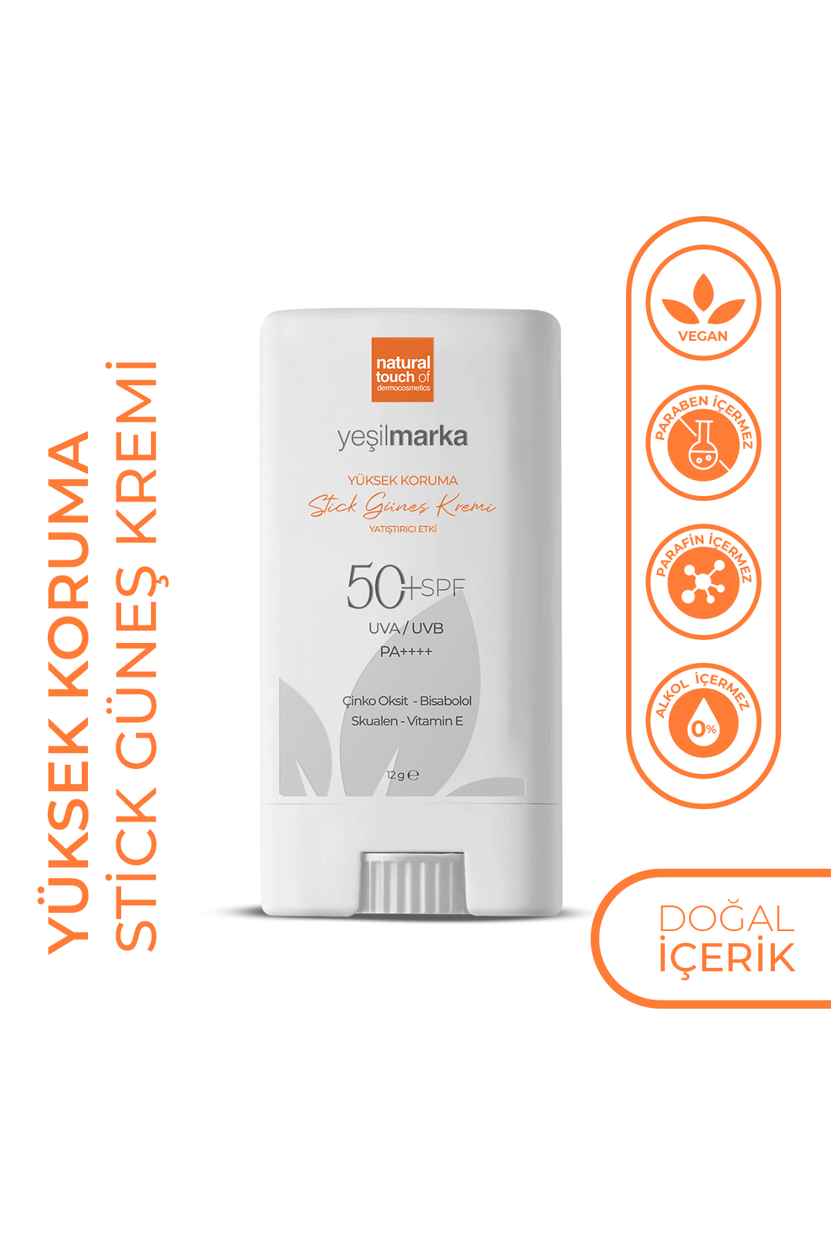 Stick Güneş Kremi 50 Faktör (SPF) Mineral Filtreli - Yatıştırıcı Etki
