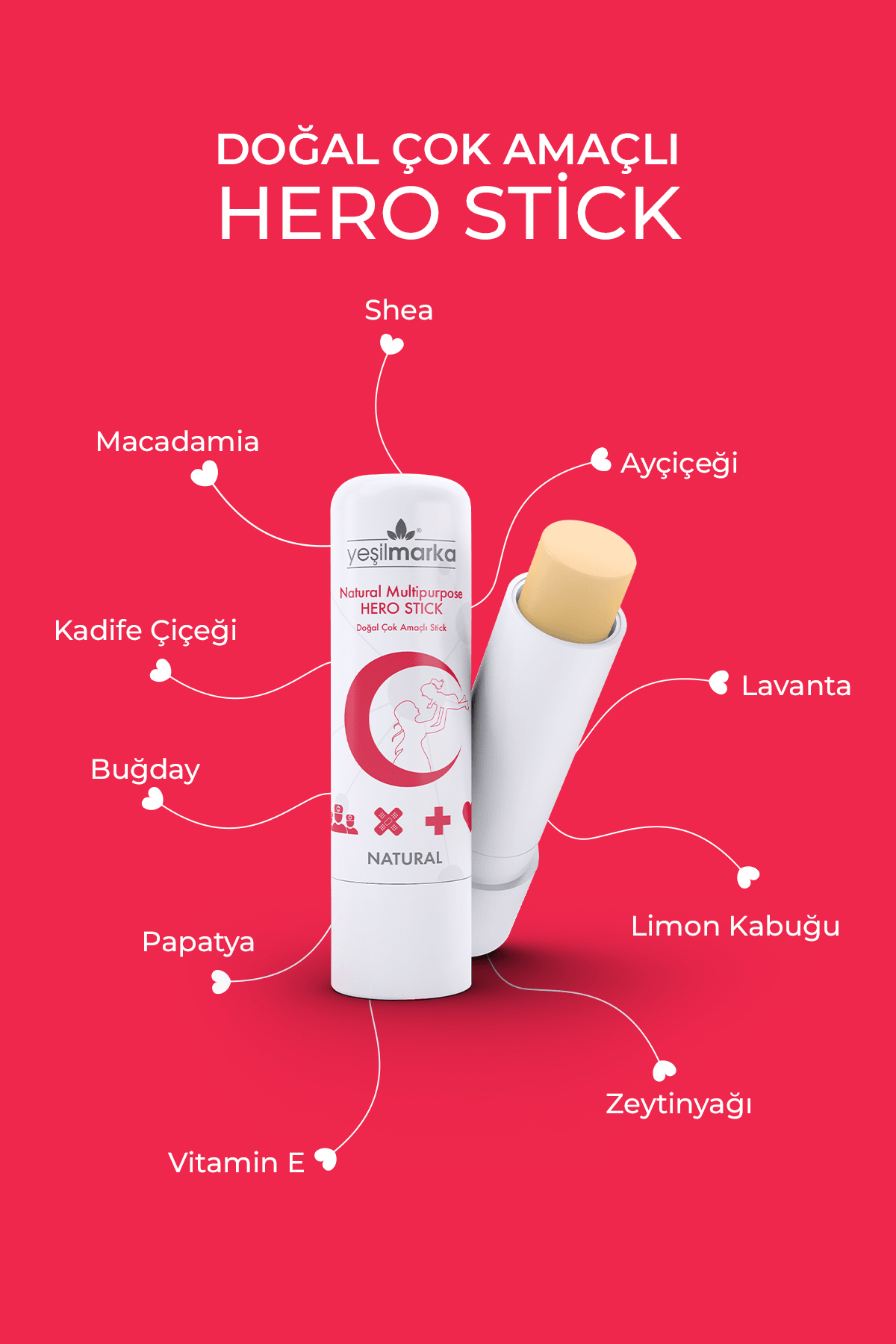 Yatıştırıcı Hero Stick - Cilt Bariyeri Onarıcı & Güçlendirici Formül
