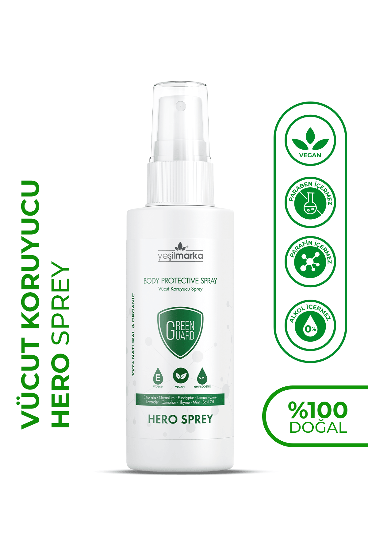 Vücut Koruyucu Hero Spray - Doğal Koruyucu Vücut Losyonu