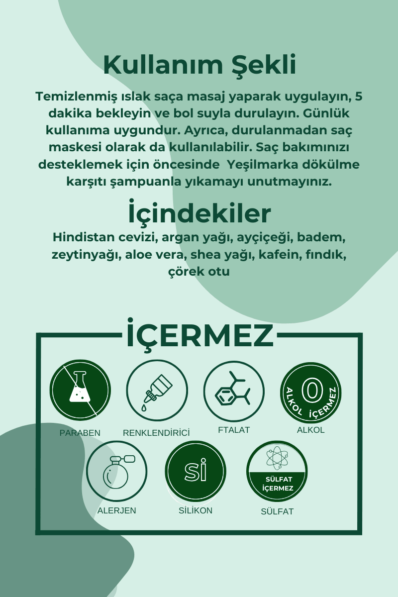 Doğal Saç Kremi - Tüm Saç Tipleri İçin