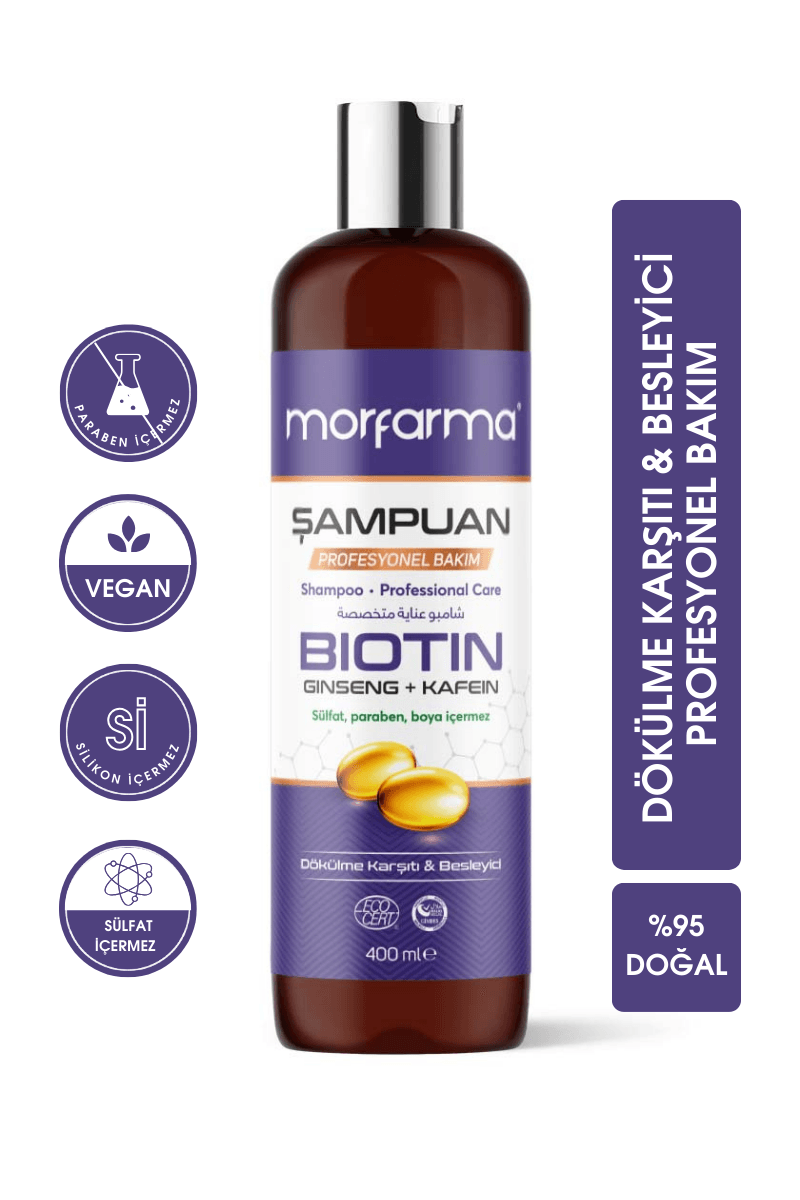 Profesyonel Bakım Şampuanı - Biotin + Ginseng + Kafein