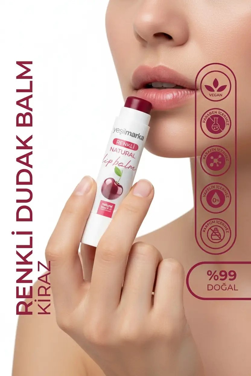 Renkli Doğal Dudak Balmı