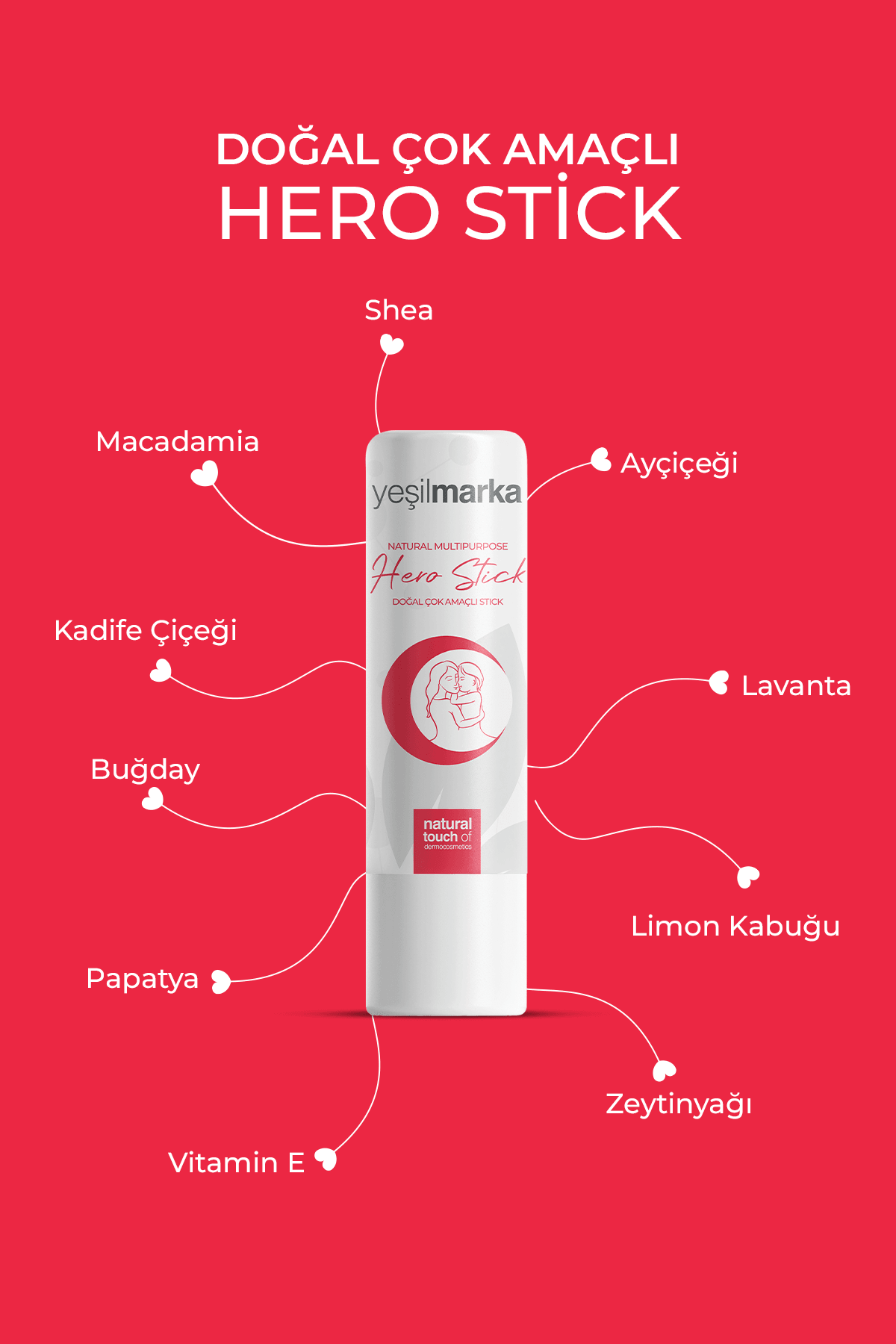 Yatıştırıcı Hero Stick - Cilt Bariyeri Onarıcı & Güçlendirici Formül