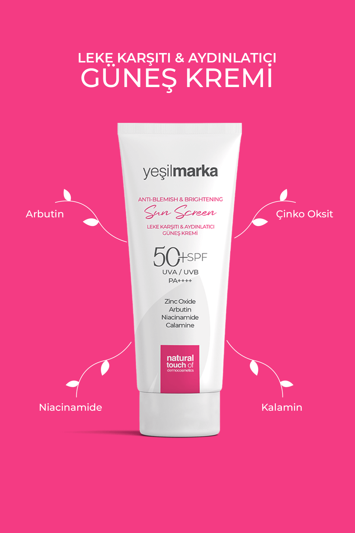 Leke Karşıtı & Aydınlatıcı Güneş Kremi 50 Faktör (SPF)