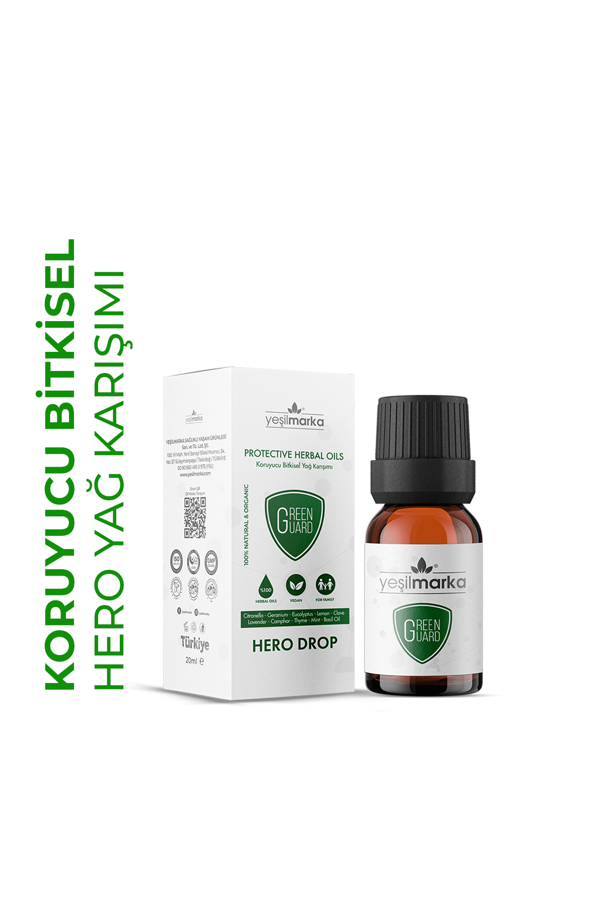 Buhurdanlık Için Hava Namlendirici Esansiyel Yağ - Dış Etkenlere Karşı Koruyucu Hero Drop 20 ml