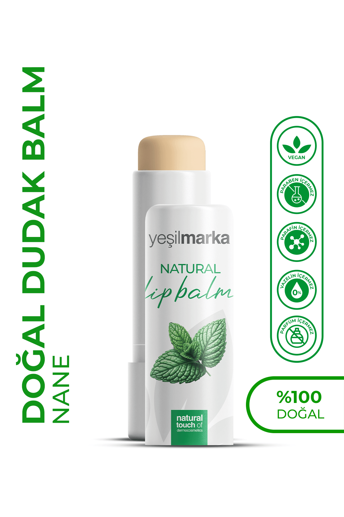 Doğal Dudak Balmı - Nane Aromalı