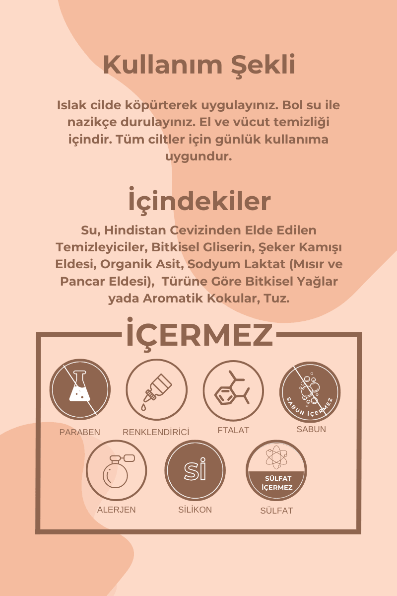 Arındırıcı Doğal Sıvı Sabun