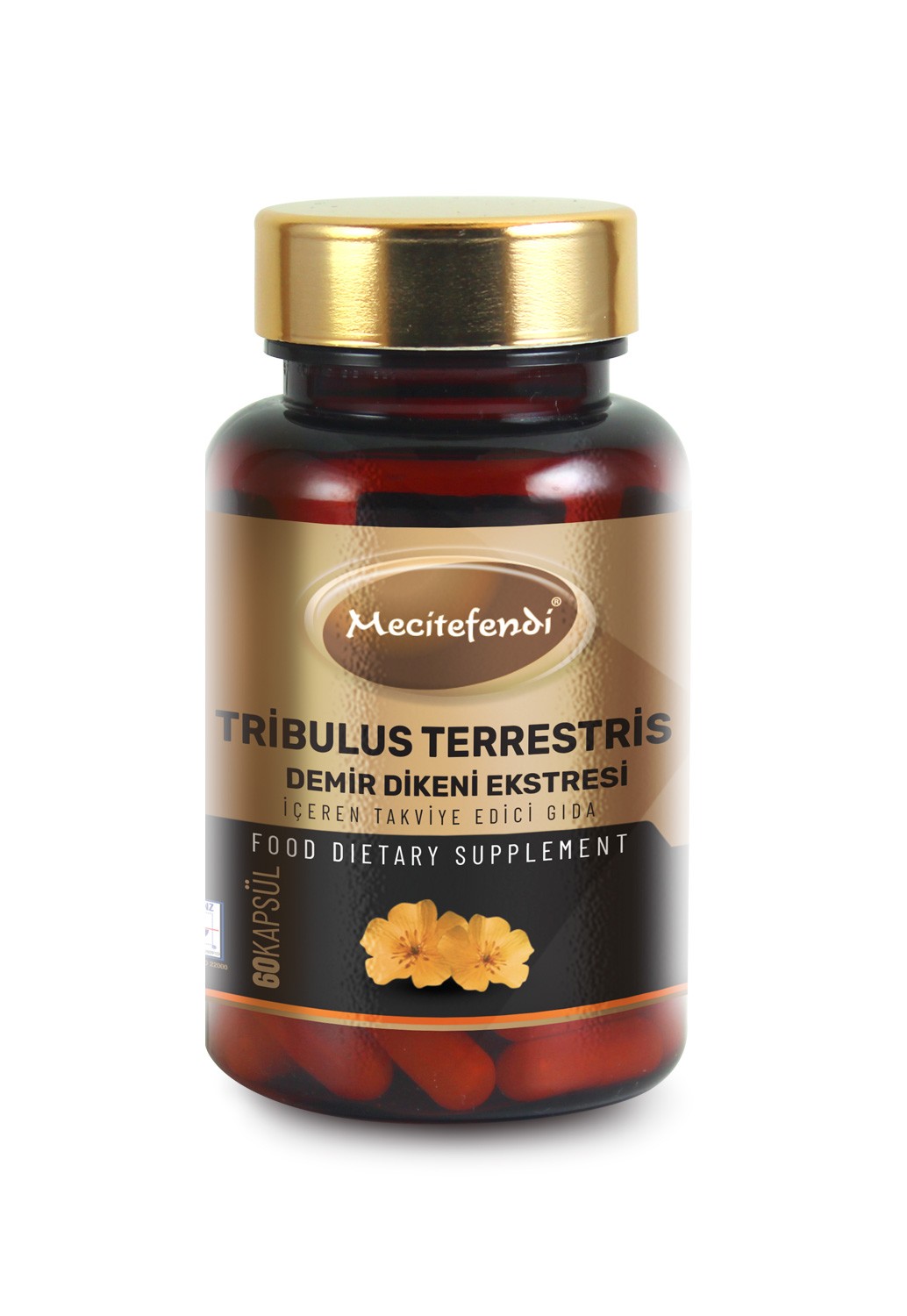 Mecitefendi Tribulus Terrestris Demir Dikeni Ekstresi İçeren Takviye Edici Gıda (60 Kapsül 630mg)