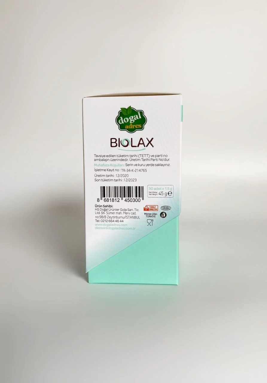 Doğal Adres Biolax Bitkisel Karışım 30 Adet