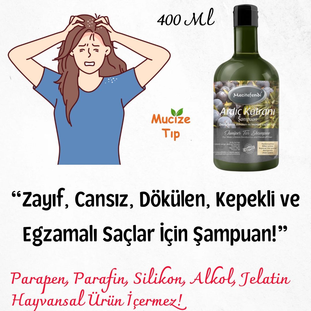 MECİTEFENDİ ARDIÇ KATRAN ŞAMPUANI 400 ML