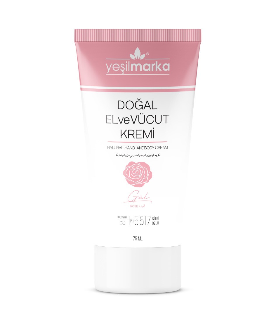 Yeşilmarka Doğal El ve Vücut Kremi – Gül 75ml