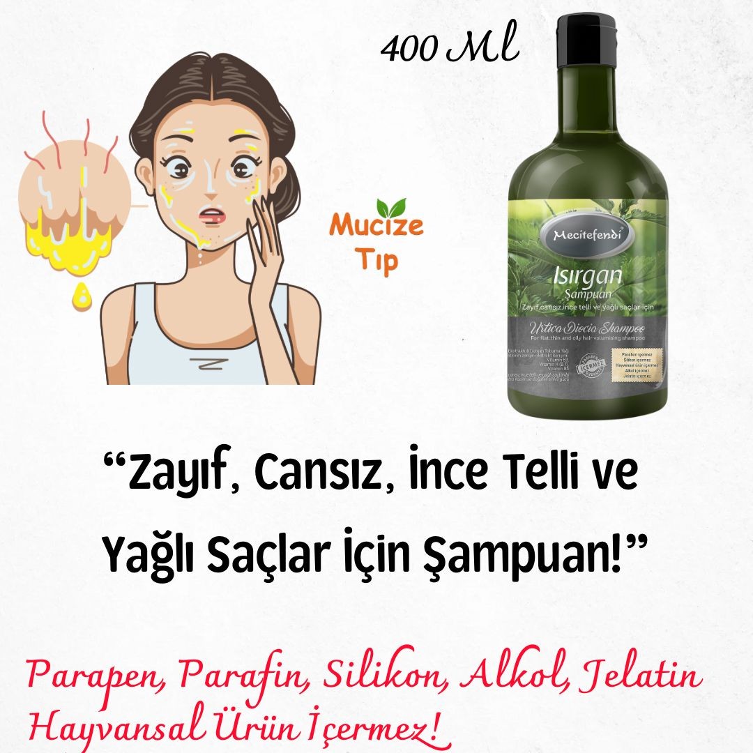 MECİTEFENDİ ISIRGAN ŞAMPUAN 400 ML