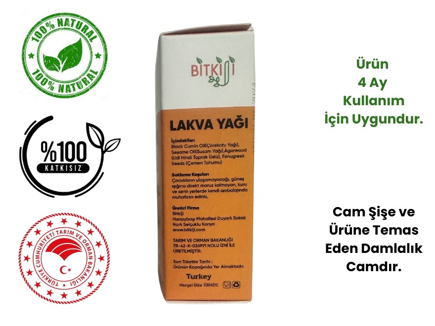 Lakva Yağı - Dühnül-Dühül Lakva Patentli 20 ml