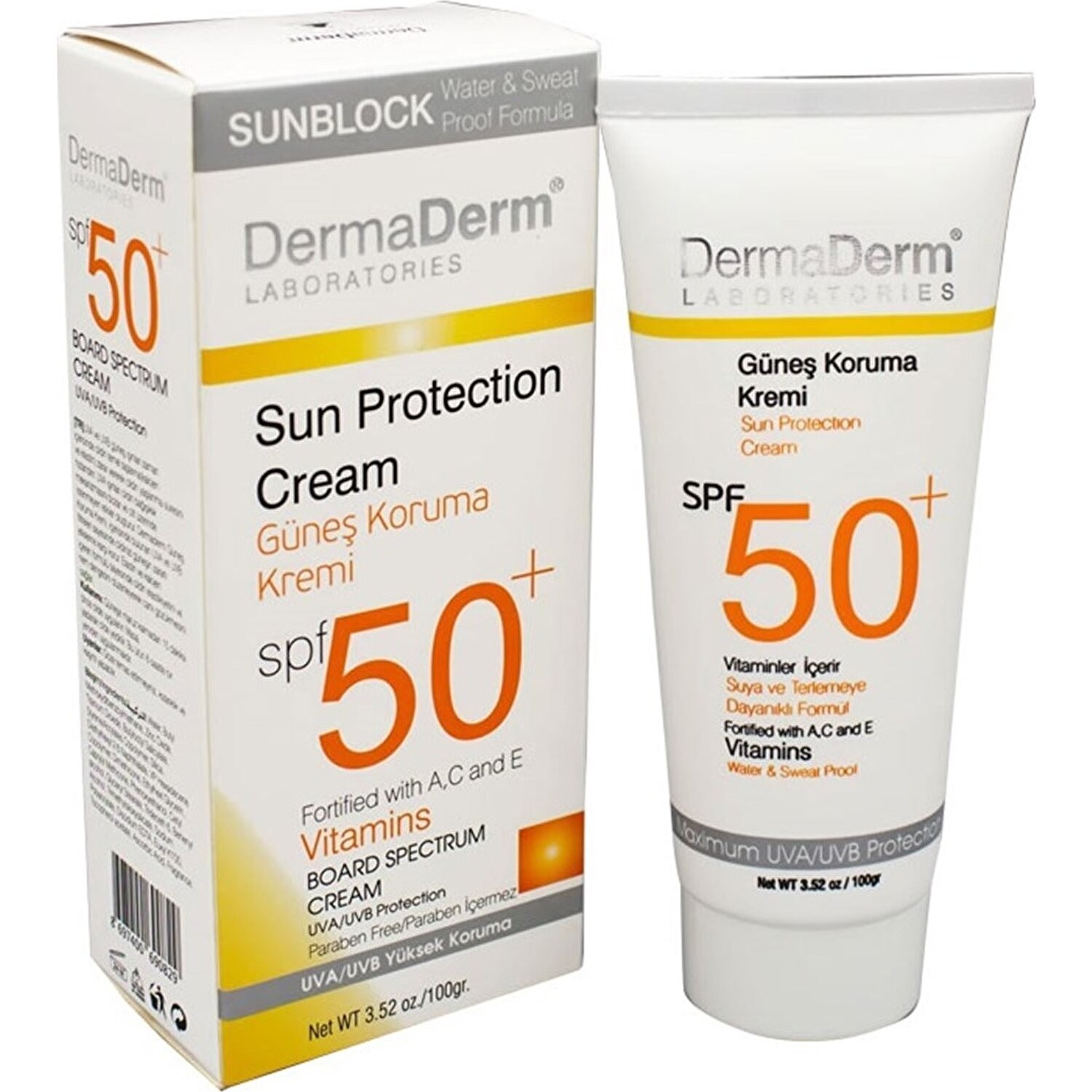 Dermaderm SPF 50+ Güneş Koruma Kremi 100 gr