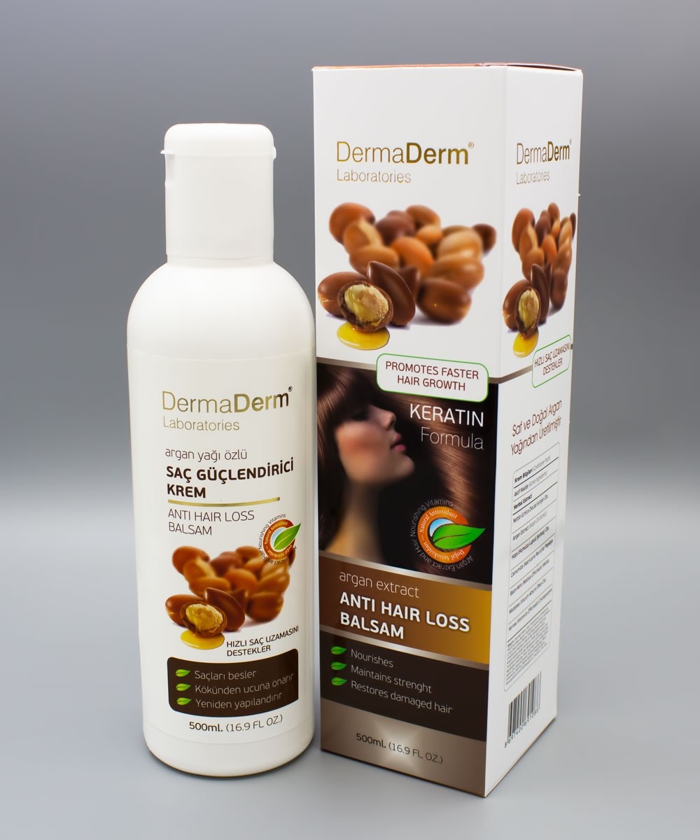 Dermaderm Argan Yağı Özlü Saç Bakım Kremi 500 Ml.