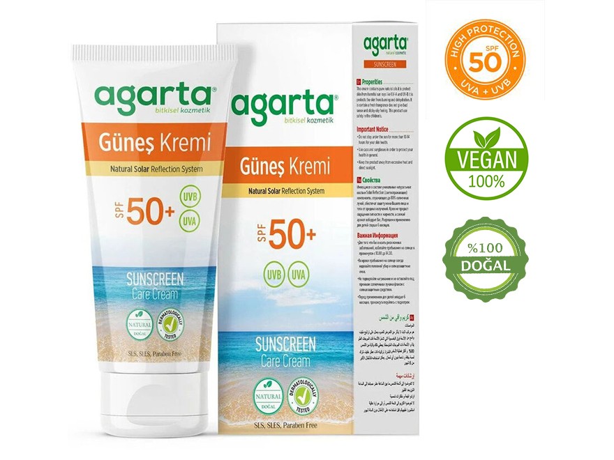 Doğal Güneş Kremi 50 Faktör 100 Ml