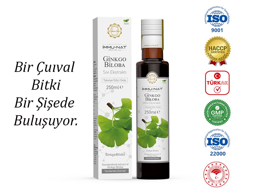 Ginkgo Biloba Ekstraktı 250 ML