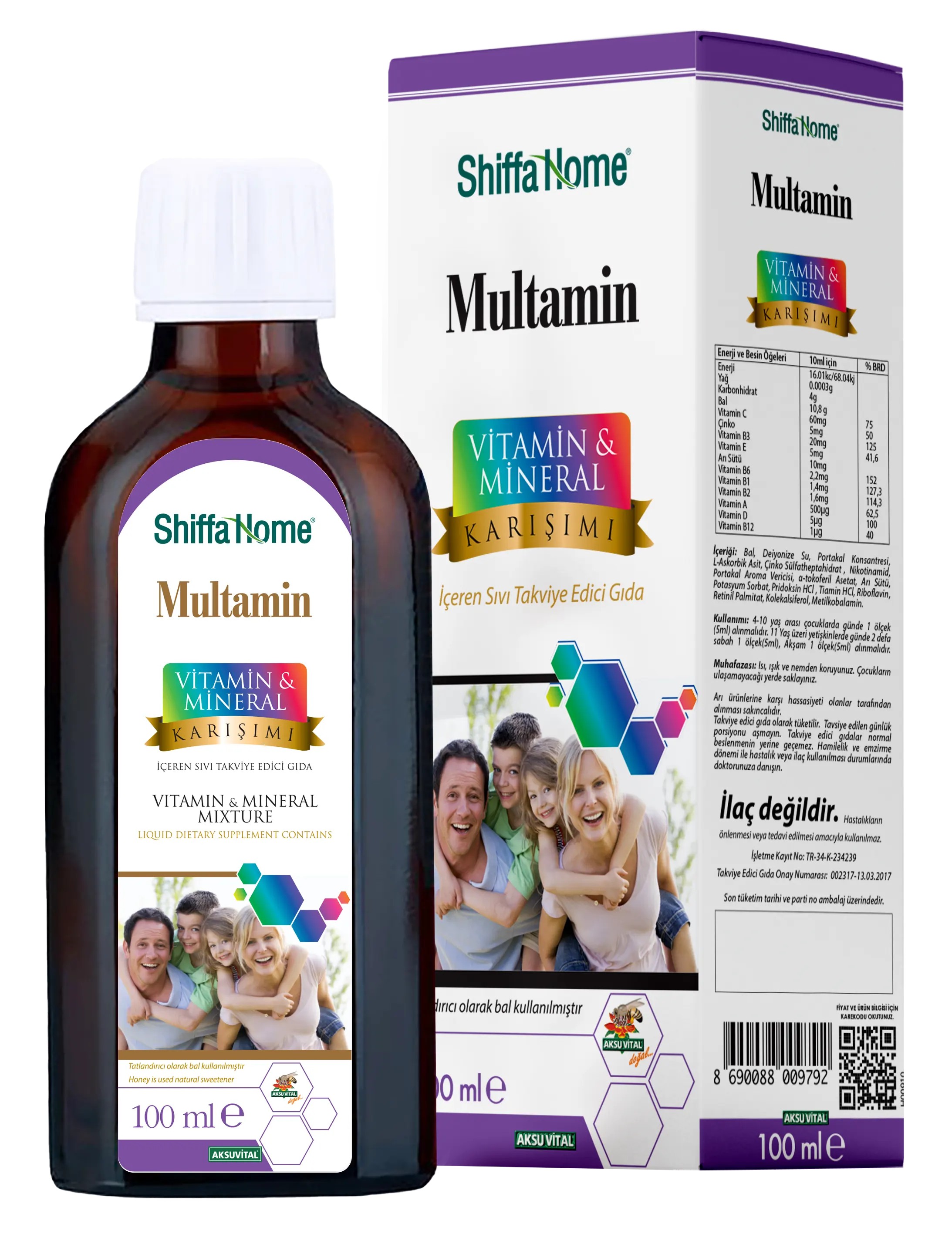 Multamin Vitamin-Mineral Karışımı 100 ML