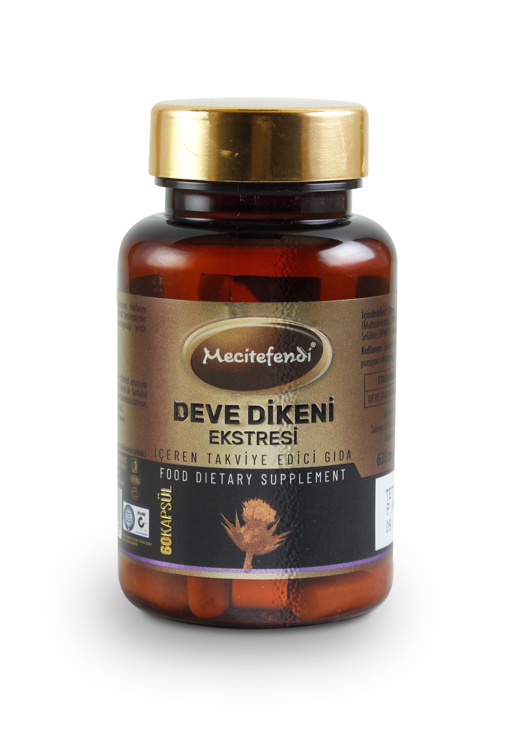 Mecitefendi Deve Dikeni Ekstresi İçeren Takviye Edici Gıda (60 Kapsül 630mg)