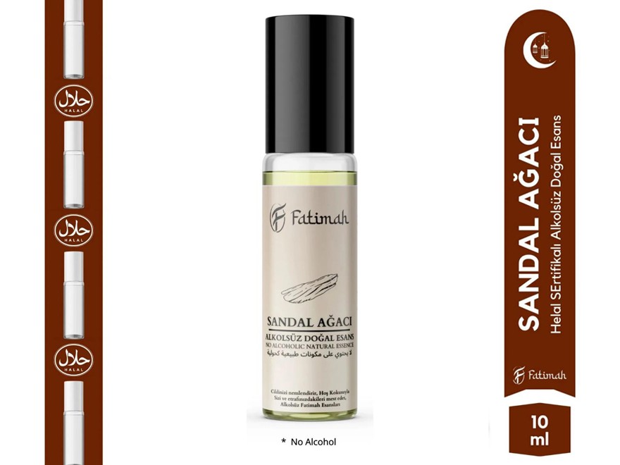 Sandal Ağacı Kokusu Doğal Esans Alkolsüz Esans Esansiyel Yağ Roll On Esans Natural Essence 10ml