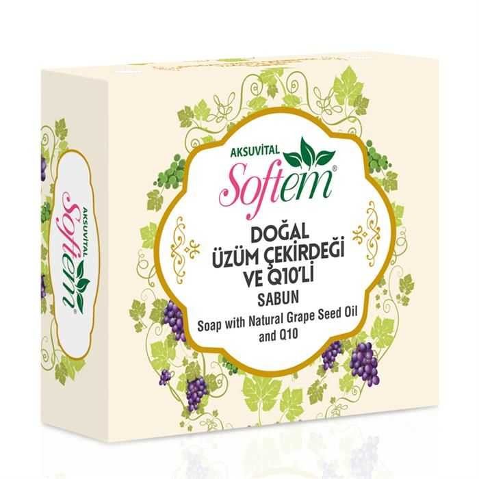 DOĞAL ÜZÜM ÇEKİRDEĞİ YAĞI & Q10 SABUN 130 GR