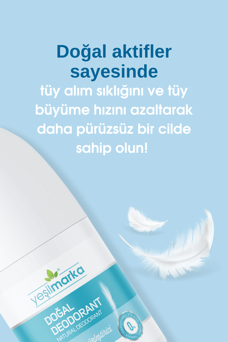 Yeşilmarka Doğal Deodorant – Pürüzsüzleştirici (Eski Adı: Tüy Azaltıcı Deodorant)