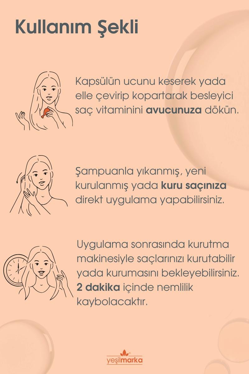 Yeşilmarka Saç Vitamini – Moisture Booster 30 Kapsül