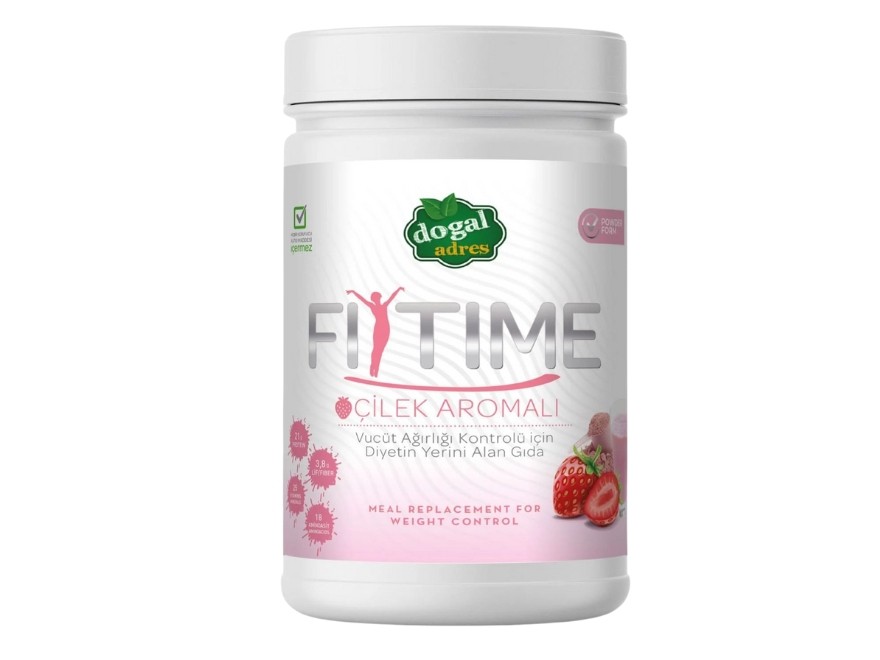 Fit Time Öğün Yerine Geçen Besleyici Shake Karışımı Çilek Aromalı 450 gr