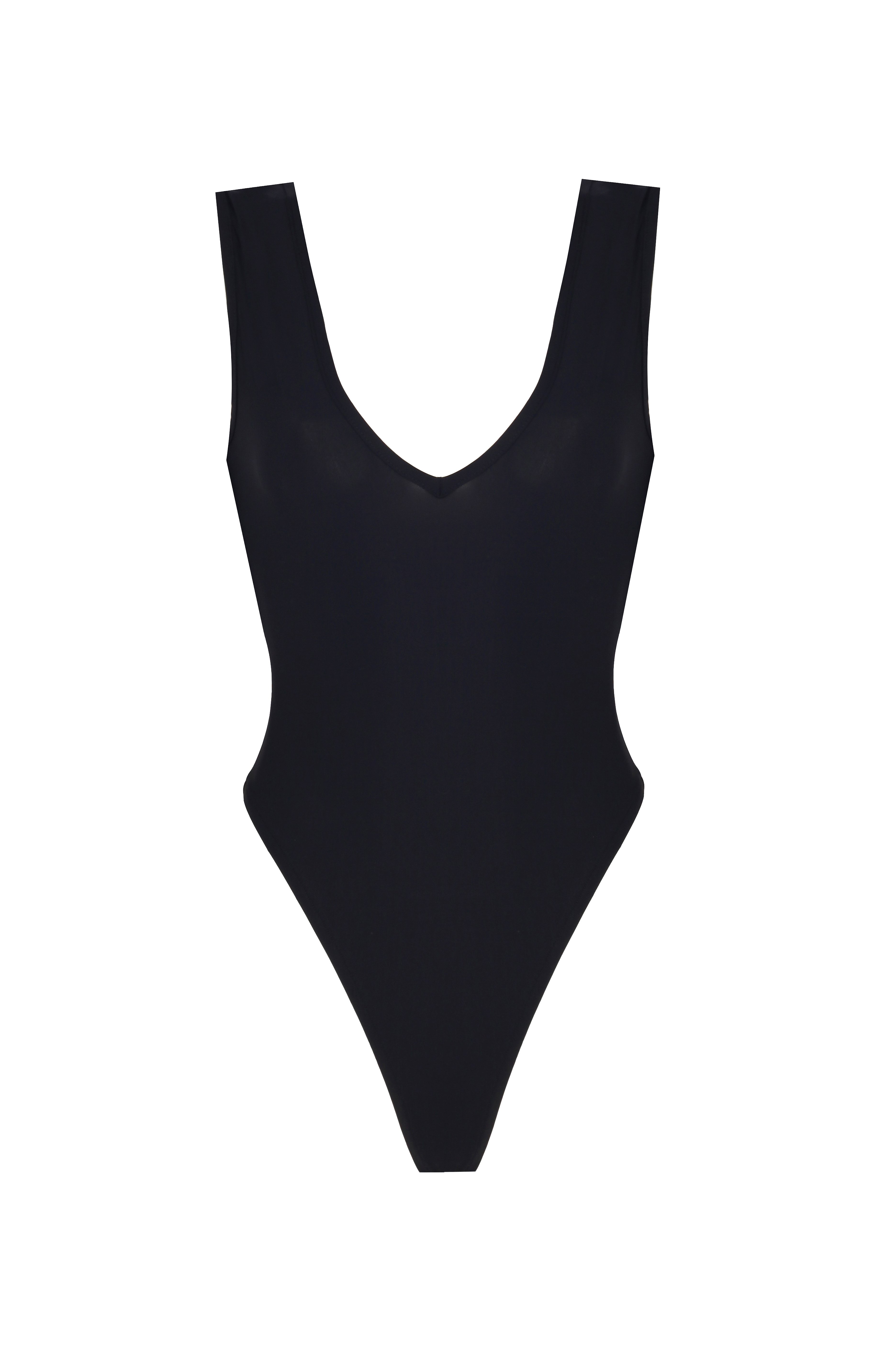 Önü V Yaka Dekolteli Bodysuit