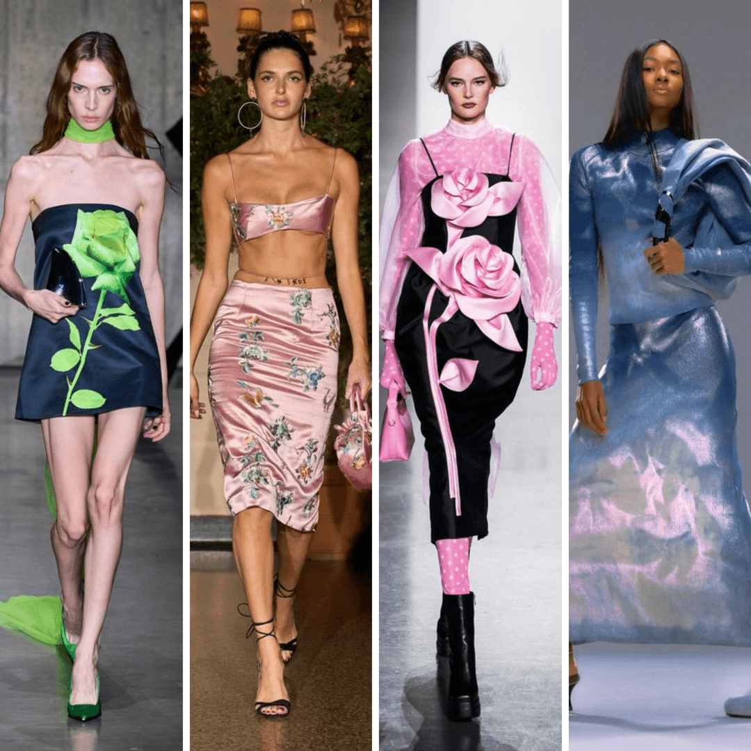 Soldan Sağa: David Koma Spring 2024 Ready to Wear/Kim Shui Spring 2024 Ready to Wear/Sixdo Mandh Cuond Spring 2024 Ready to Wear/Diesel Resort 2024