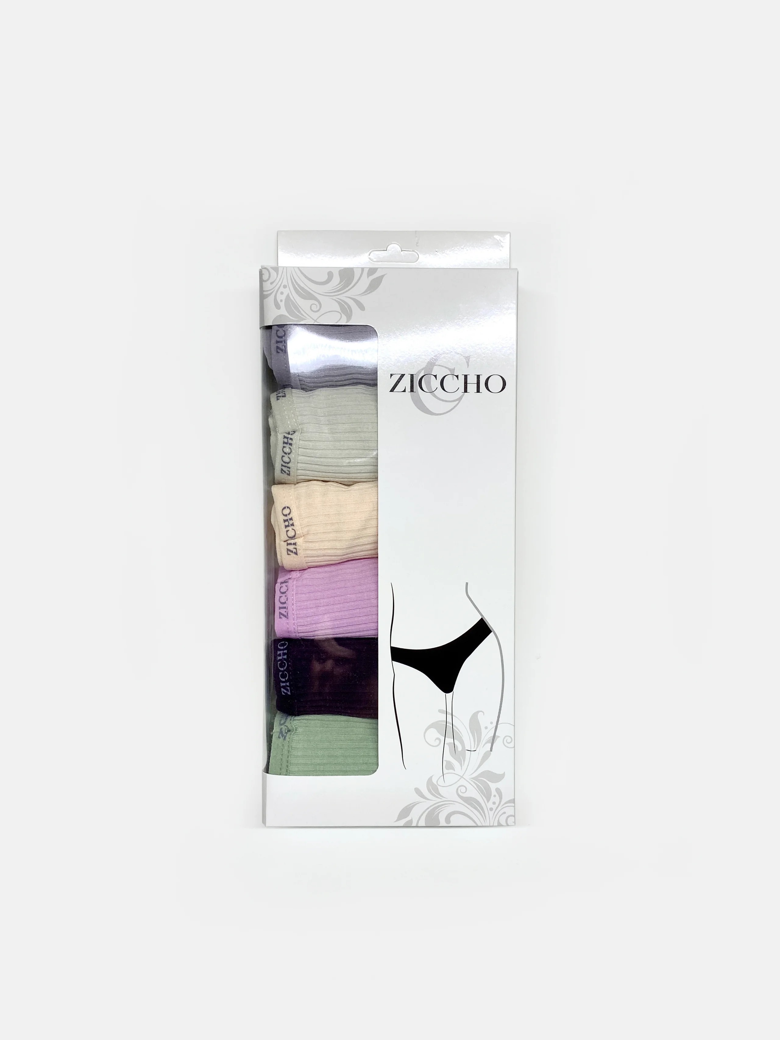 Ziccho Kutulu 6 Adet Fitilli Brazilian Külot Set - Varyant 2