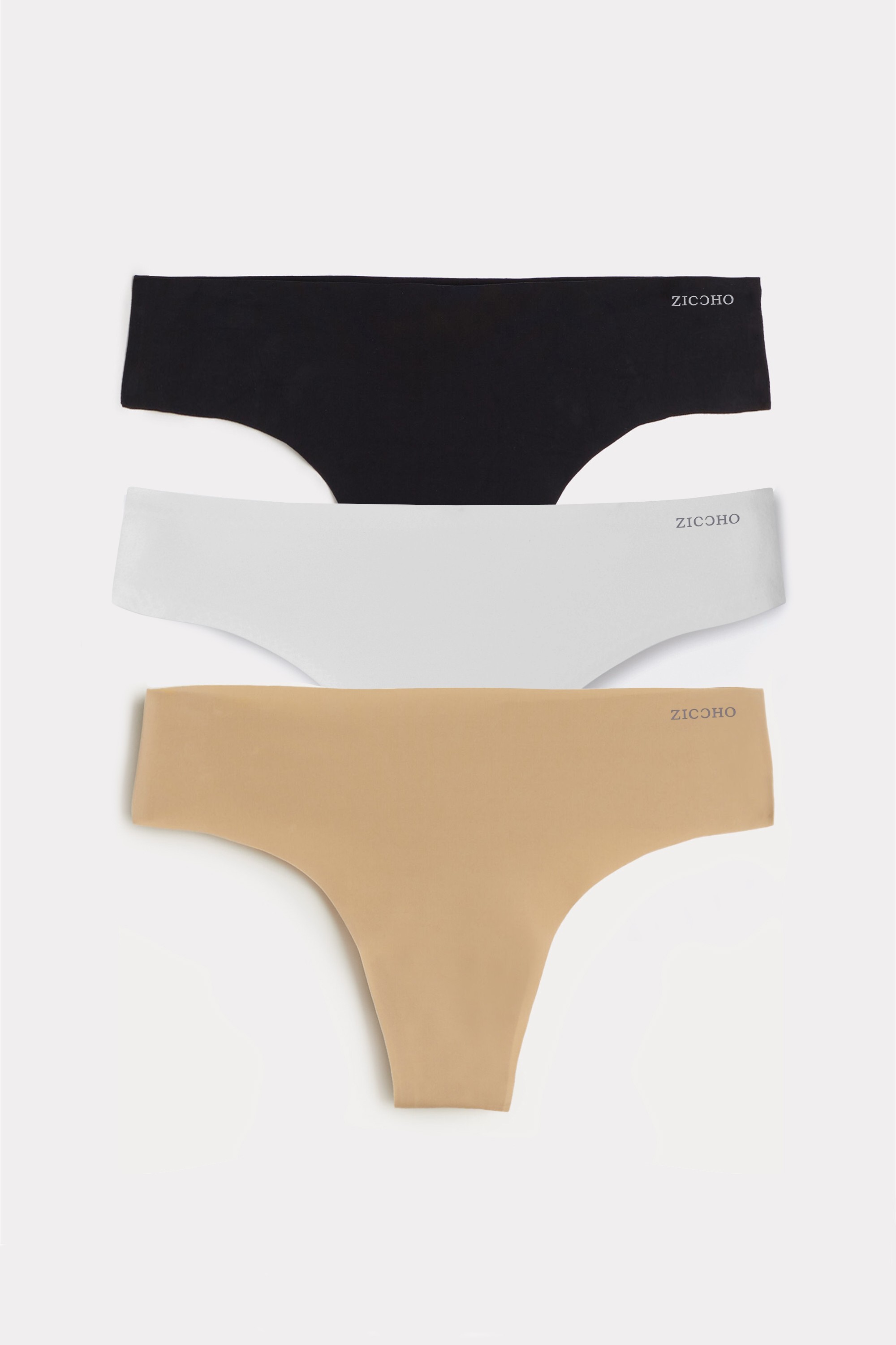 Lazer Kesim Dikişsiz 3'lü Slip Külot