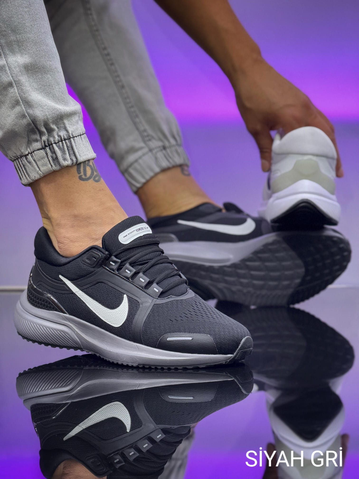 NİKE PRO İTHAL KALİTE - SİYAH BEYAZ