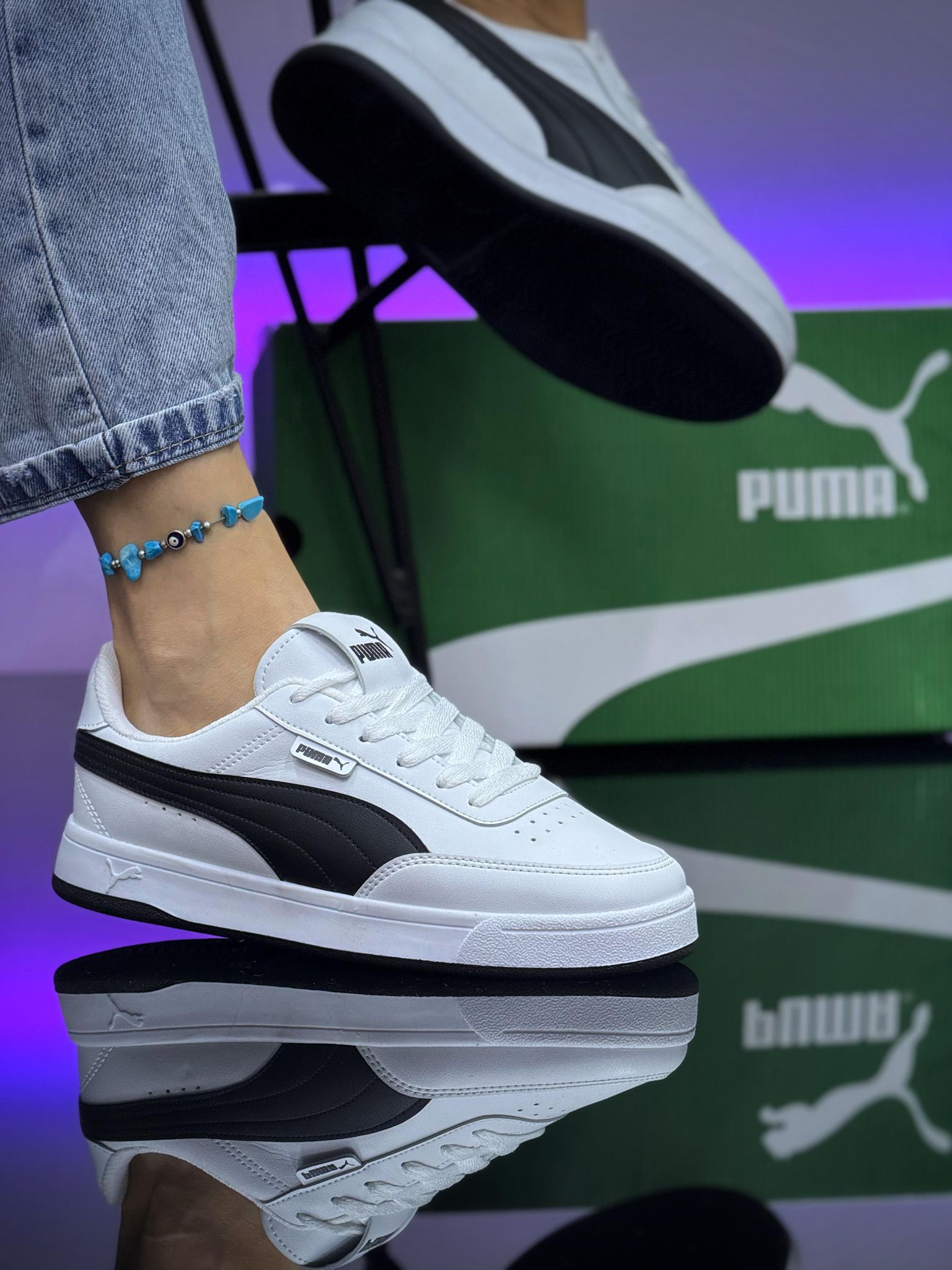 PUMA 05 KOD  - BEYAZ SİYAH
