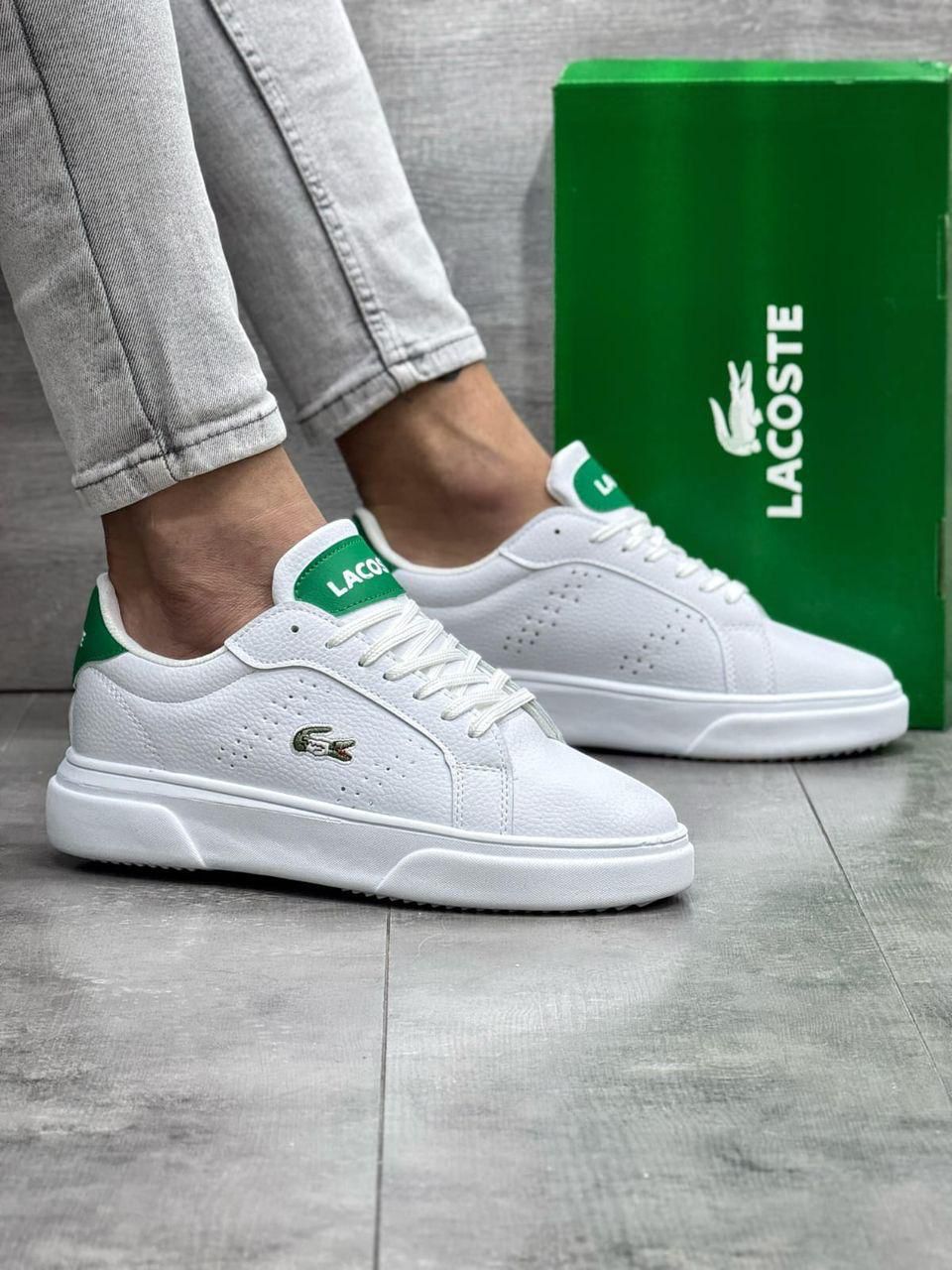 LACOST 02 MODEL  - BEYAZ YEŞİL