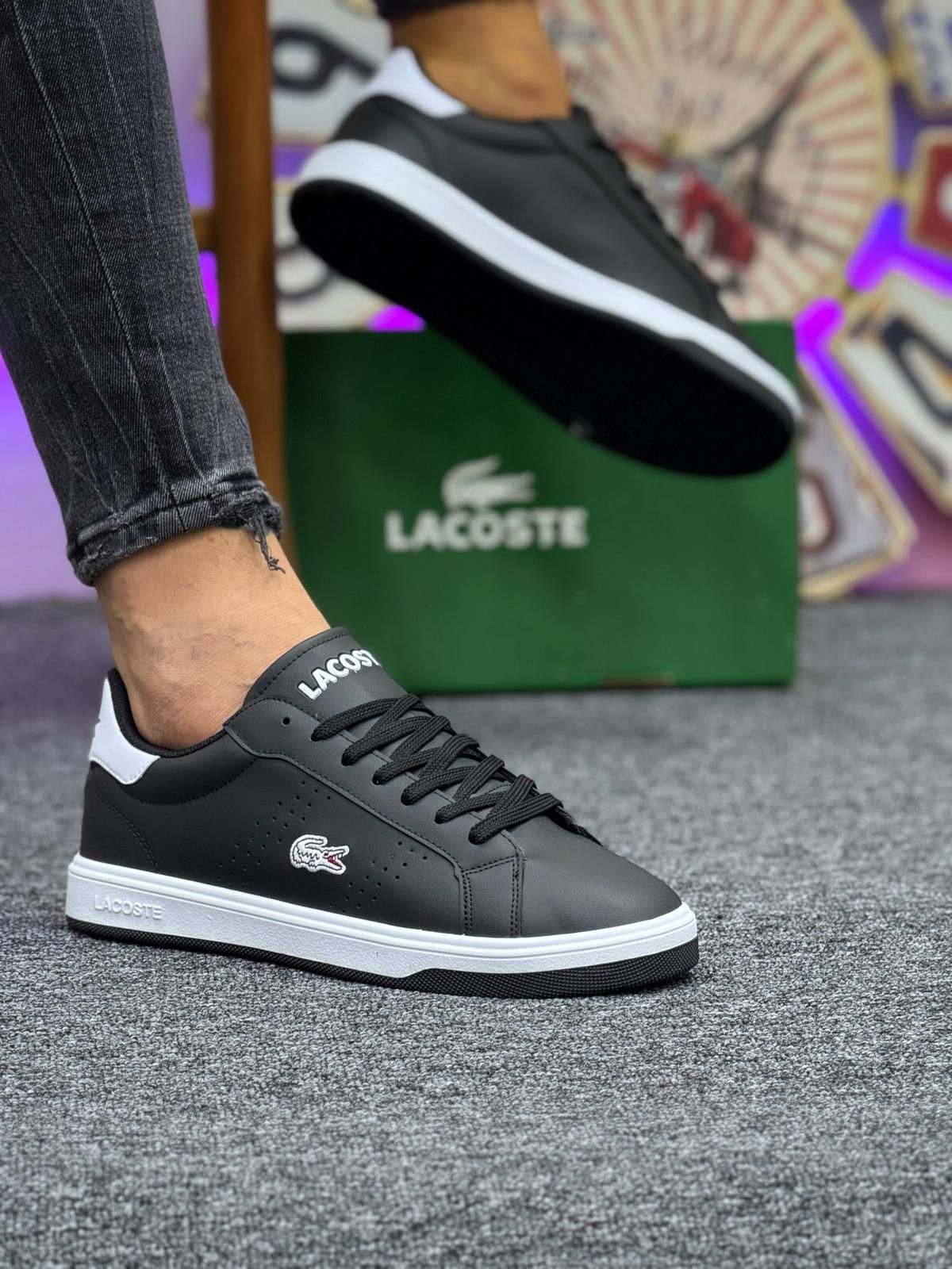 LACOST 05 KOD  - SİYAH BEYAZ