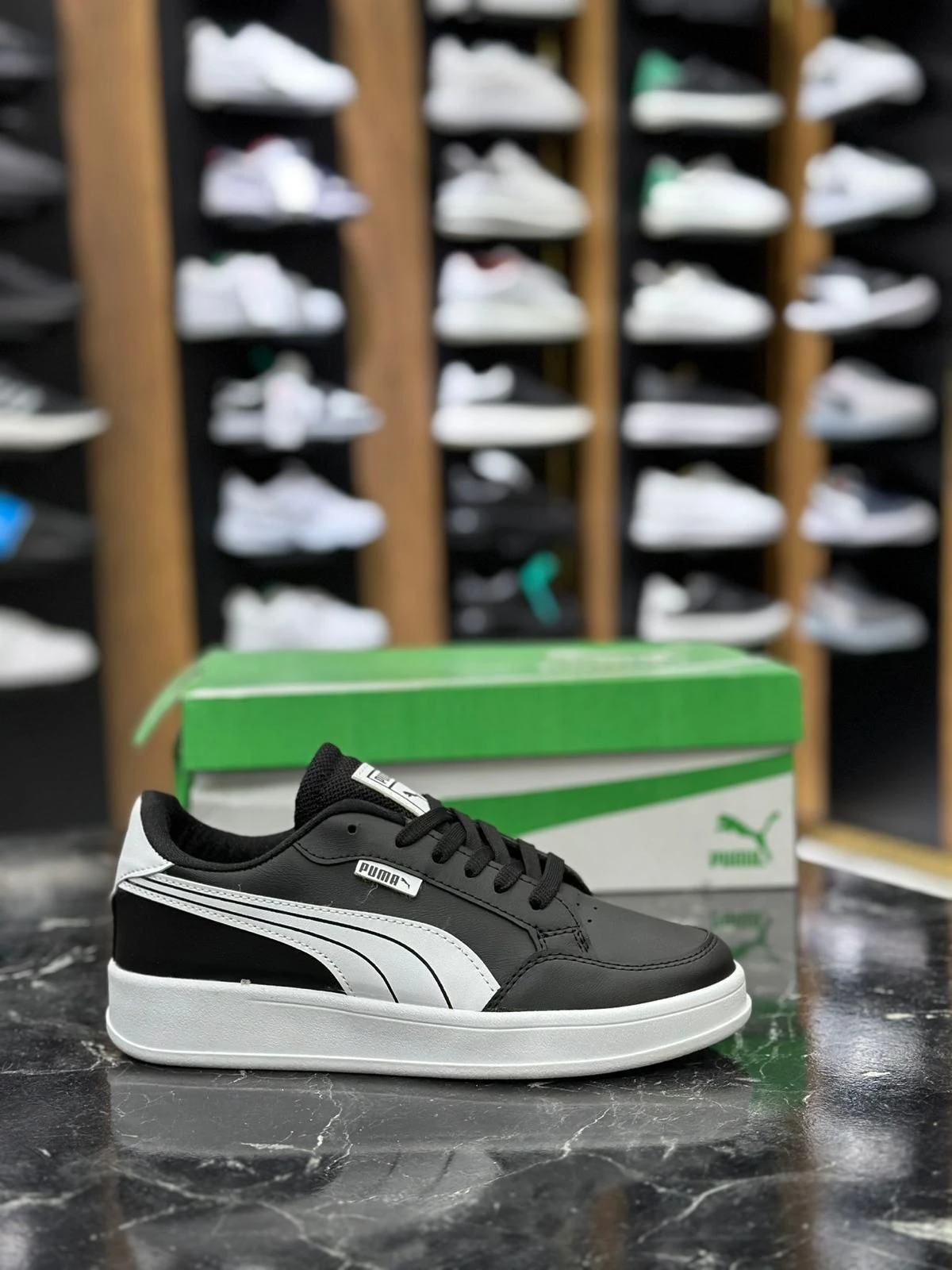 PUMA 02 MODEL  - SİYAH BEYAZ