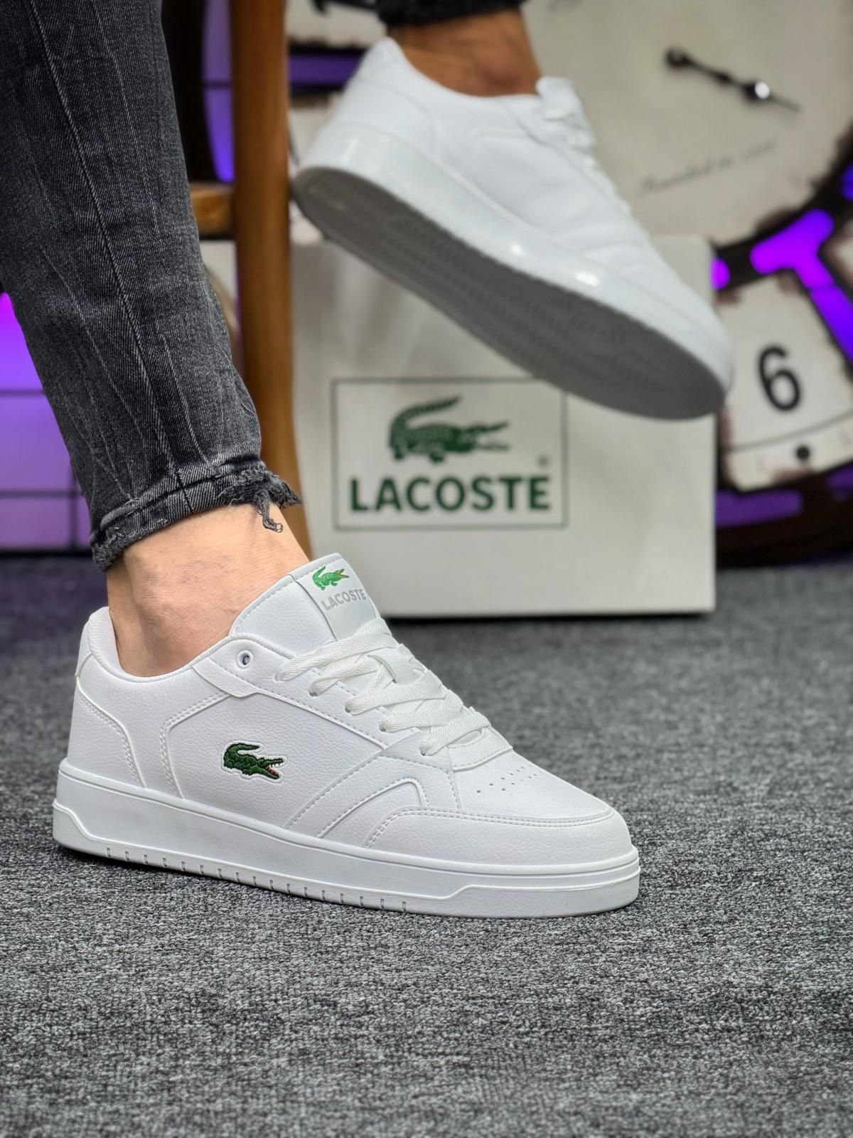 LACOST 01 MODEL  - BEYAZ YEŞİL