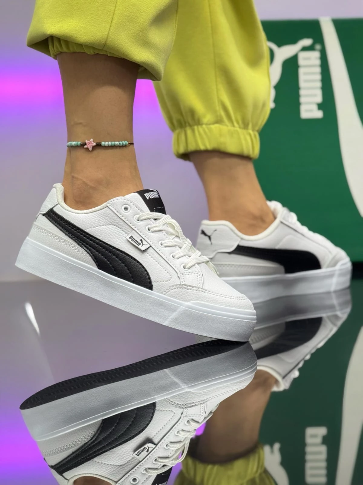 PUMA 04 KOD  - BEYAZ SİYAH